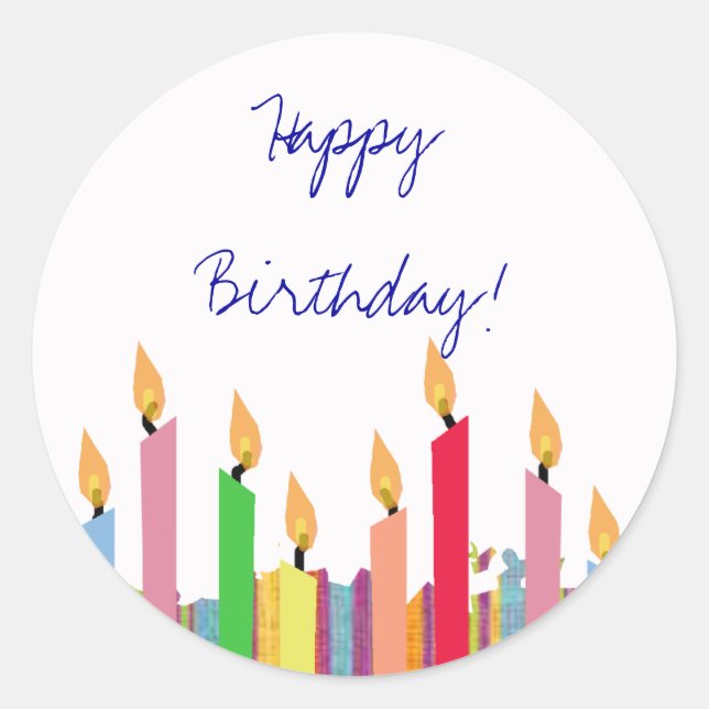 Joyeux anniversaire - autocollant (Devant)