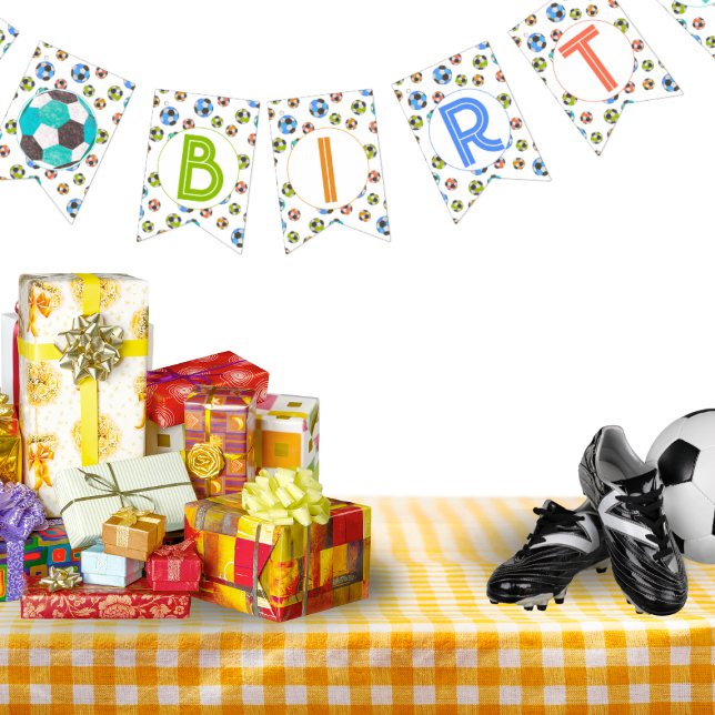 Joyeux Anniversaire Bannière de Bunting Balls de F (Créateur téléchargé)