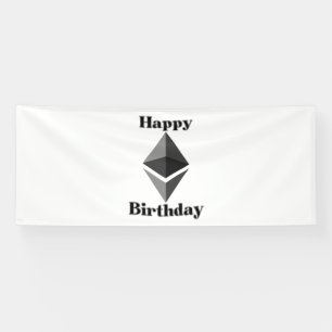 Joyeux Anniversaire Bannière Vinyl 4x10 Ethereum I