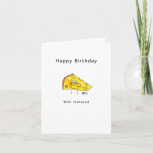 Joyeux Anniversaire. Bien Vieilli. Carte d'anniver