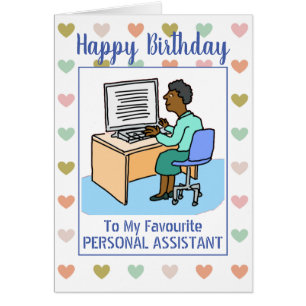Joyeux Anniversaire Black Personal Assistant