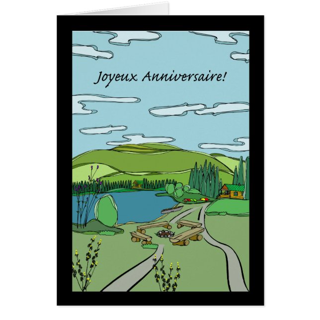 Joyeux Anniversaire ! Cabines au bord du lac, Pitt (Devant)