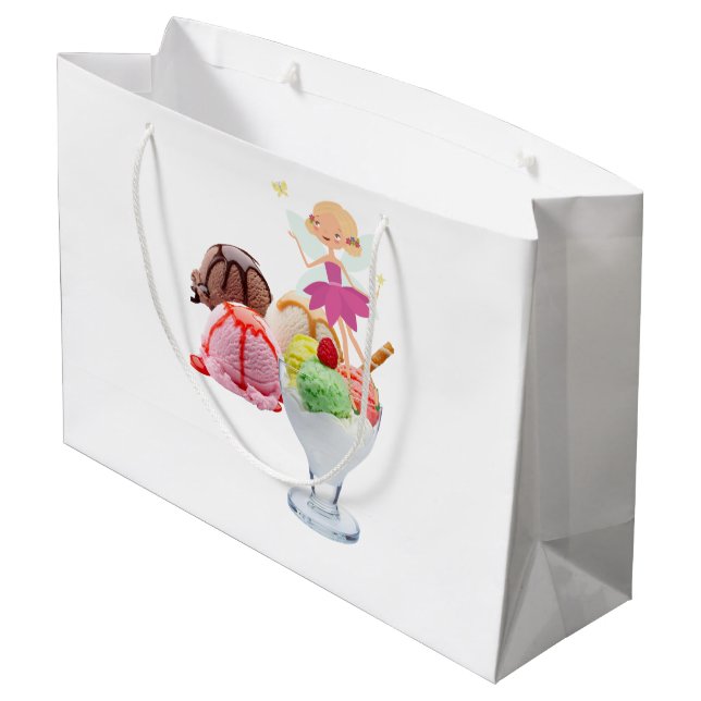 Joyeux Anniversaire Cadeau Sac Fée glace crème (Dos Angle)