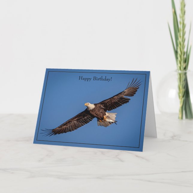 Joyeux Anniversaire Carte Bald Eagle (Devant)