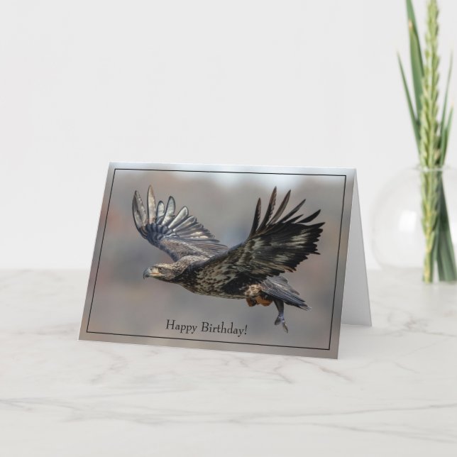 Joyeux Anniversaire Carte Bald Eagle (Devant)