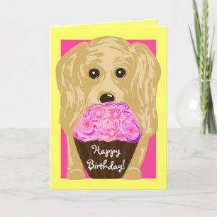Joyeux anniversaire ! Carte Cocker Spaniel Art