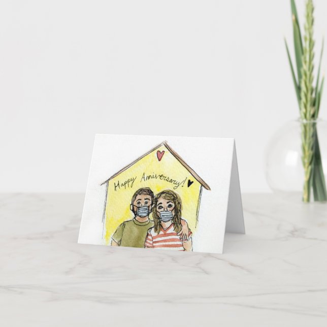 Joyeux anniversaire | Carte de quarantaine COVID-1 (Devant)