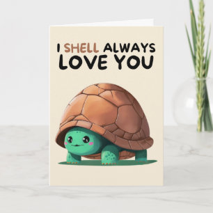 Joyeux Anniversaire Carte de Tortue Simple et Drôl
