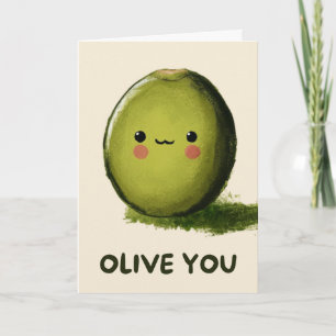 Joyeux Anniversaire Carte d'Olive Simple Drôle