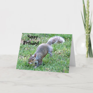 Joyeux, Anniversaire ! Carte écureuil