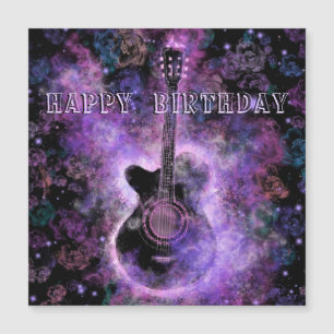Joyeux Anniversaire Carte magnétique Musique de gu