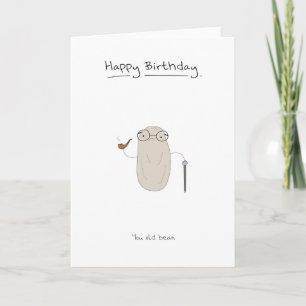 Joyeux Anniversaire - Carte vieux haricot