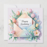 Joyeux anniversaire chéri. Carte de vœux