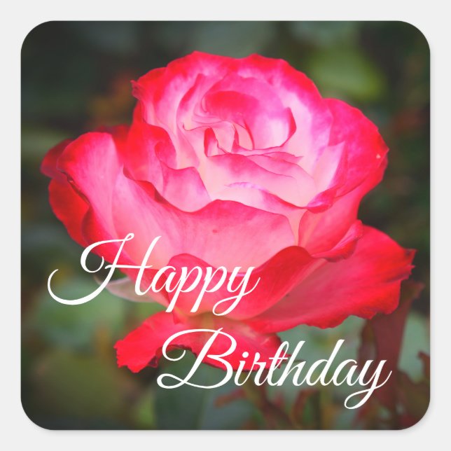 Joyeux Anniversaire Cherry Parfait Rose #3 Sticker (Devant)