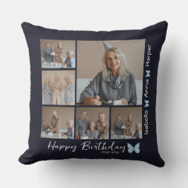 Joyeux Anniversaire Collage Photo Jeu Oreiller