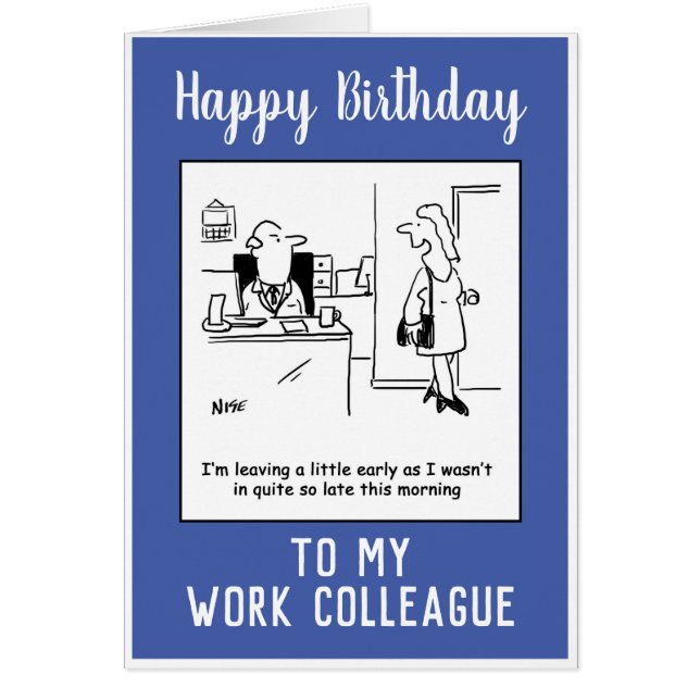 Joyeux Anniversaire Collègue de travail (Devant)