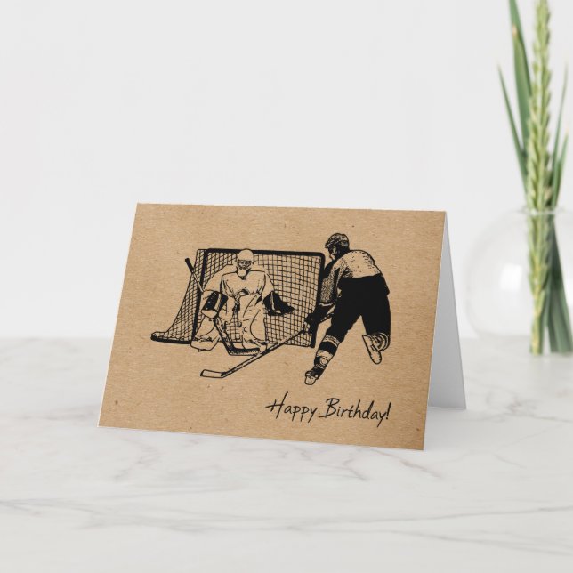 Joyeux anniversaire ! Croquis d'encre de carte de  (Devant)