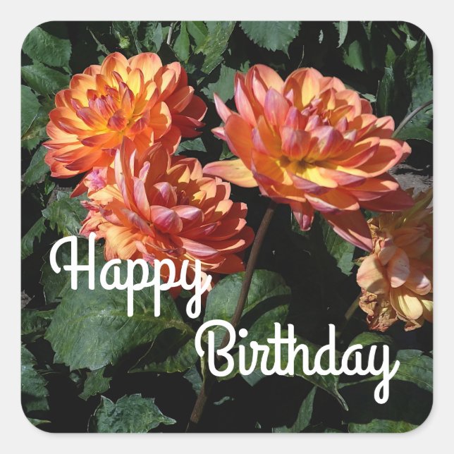 Joyeux Anniversaire Dahlia Pam Howden #1 Stickers (Devant)