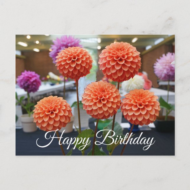 Joyeux Anniversaire Dahlia Rose Toscano #1 Carte P (Devant)