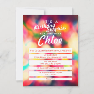 Joyeux anniversaire dans Sprinkles Invitation