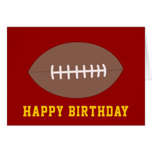 Joyeux anniversaire de football américain/rugby
