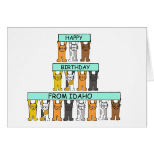 Joyeux anniversaire de l'Idaho Cartoon Cats