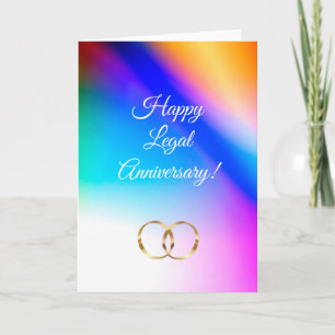Joyeux Anniversaire de Mariage Légal Carte de Vœux