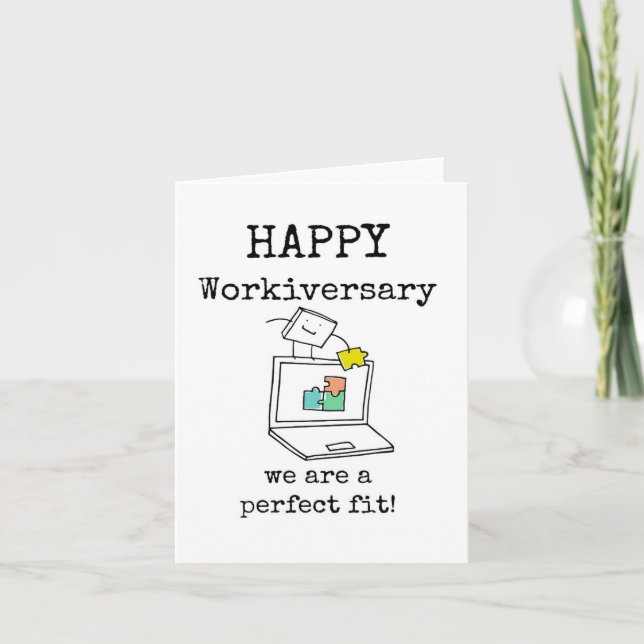 Joyeux Anniversaire de Travail, Carte Parfaite pou (Devant)