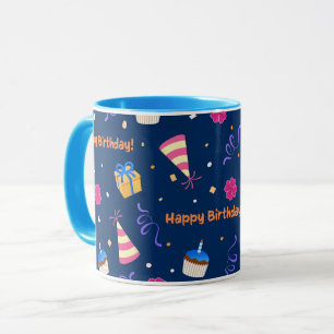 Joyeux anniversaire design de célébration Mug