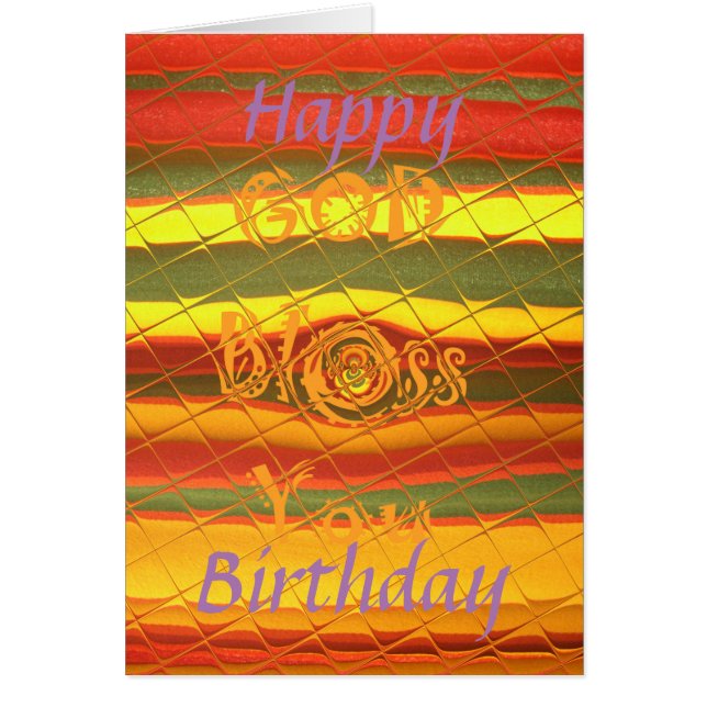 Joyeux anniversaire Dieu béni Vous avez inspiré l' (Devant)