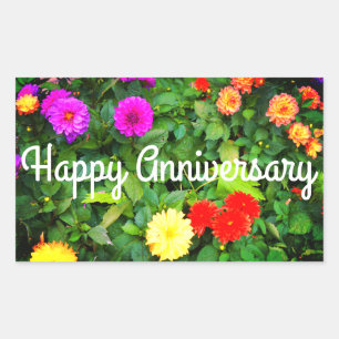 Joyeux Anniversaire Divers Stickers Dahlias #1-2