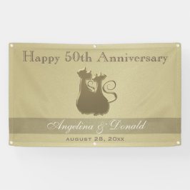 Joyeux Anniversaire d'or Mariage, Bannière de coup