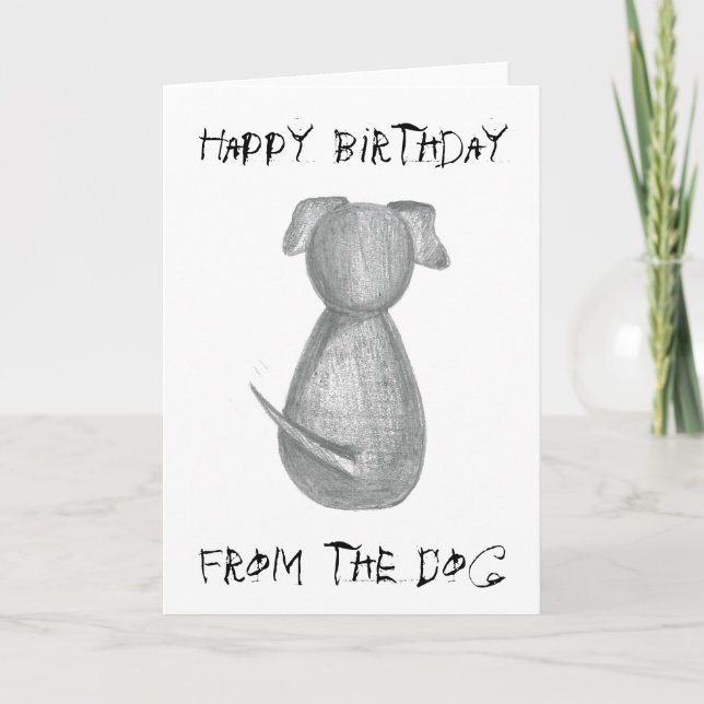 Joyeux anniversaire du chien - Carte d'anniversair (Devant)