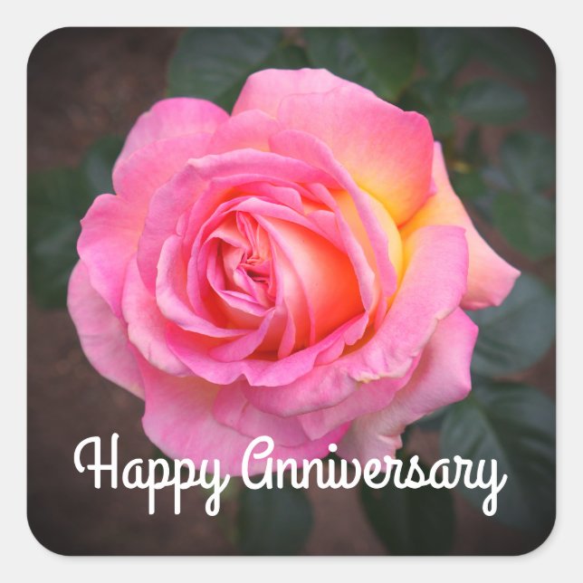 Joyeux Anniversaire Elle Rose #3 Stickers (Devant)