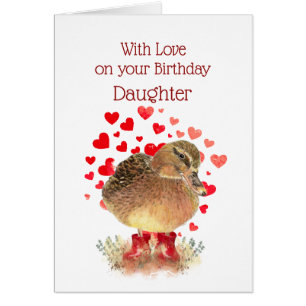 Joyeux anniversaire fille mignonne canard bottes r