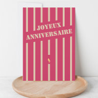 Joyeux anniversaire französische Geburtstagskarte