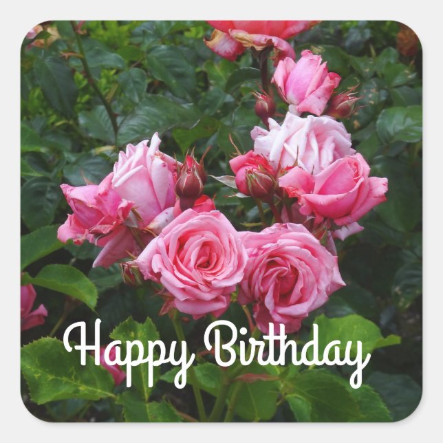 Joyeux Anniversaire Gene Boerner Rose #1 Stickers (Devant)