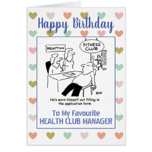 Joyeux Anniversaire Gestionnaire du club de santé