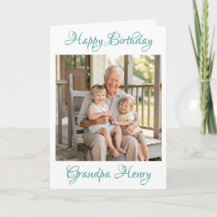 Joyeux Anniversaire Grand-Père Modèle de Photo Per