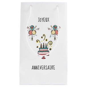 Joyeux Anniversaire Happy Birthday Kleine Geschenktüte