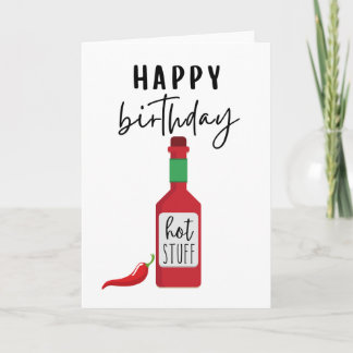 Joyeux Anniversaire Hot Stuff | Carte d'anniversai