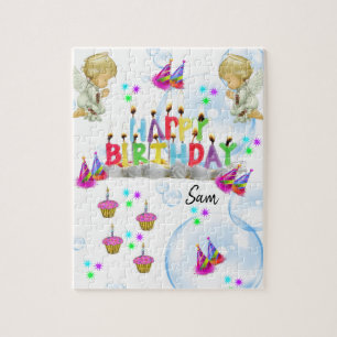 Joyeux Anniversaire Jigsaw Puzzle Twin Angels