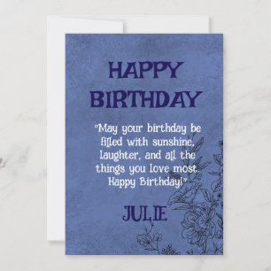 JOYEUX ANNIVERSAIRE JULIE INVITATION