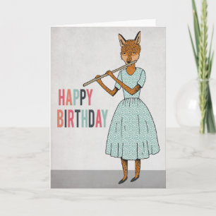 Joyeux anniversaire - le Fox joue la carte