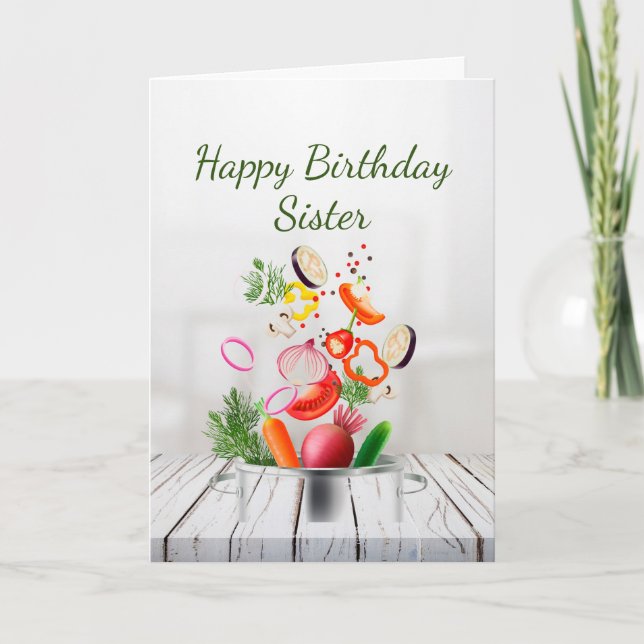 Joyeux Anniversaire Love & Apprécier Carte Soeur (Devant)