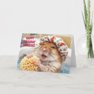 Joyeux Anniversaire Magnifique – Carte de bain drô