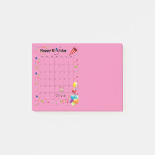 Joyeux anniversaire mai 2022 Post-it Notes