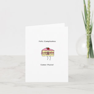 Joyeux Anniversaire Manger du gâteau, carte d'anni