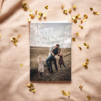 Joyeux anniversaire mignon Script Carte photo de c