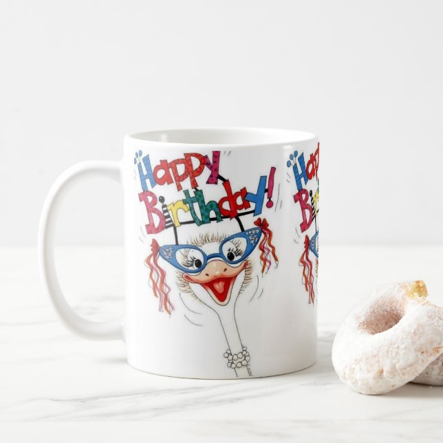 Joyeux Anniversaire Mug (Avec donut)
